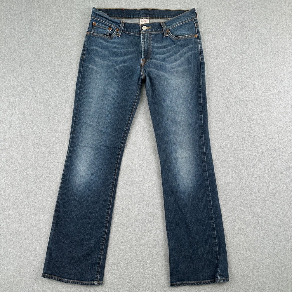 Lucky Brand Jeans Womens 30 Blue Midrise Flare Regular Dungarees Y2K Rodeo Whisk
